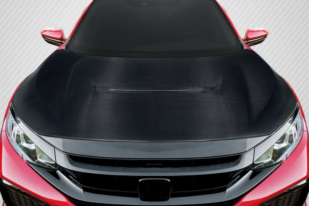 Carbon Creations Type R Look Style Carbon Fiber Hood for 2016-2021 Honda Civic - 119194