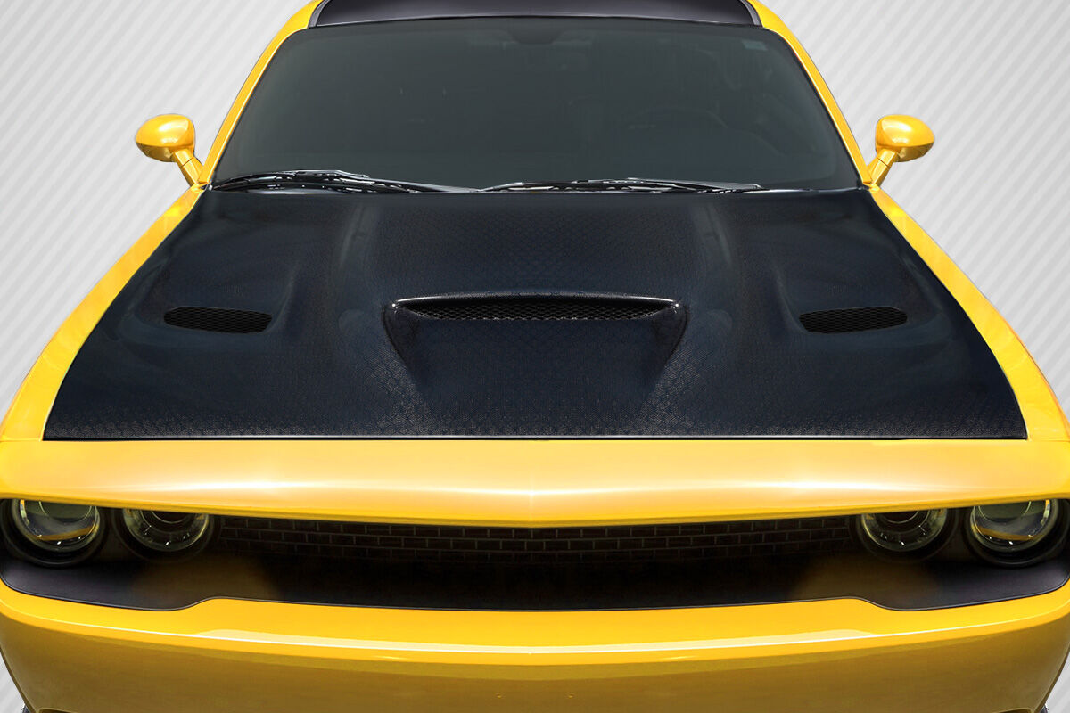 Carbon Creations Hellcat Style Infusion Carbon Fiber Hood for 2008-2023 Dodge Challenger - 119204