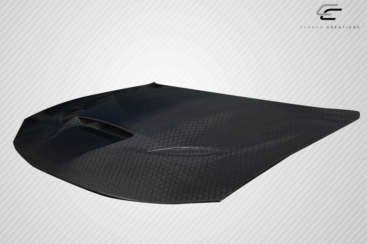 2015-2023 Dodge Charger Carbon Fiber Geo6ix Dritech Hellcat Look Hood - 1 Piece