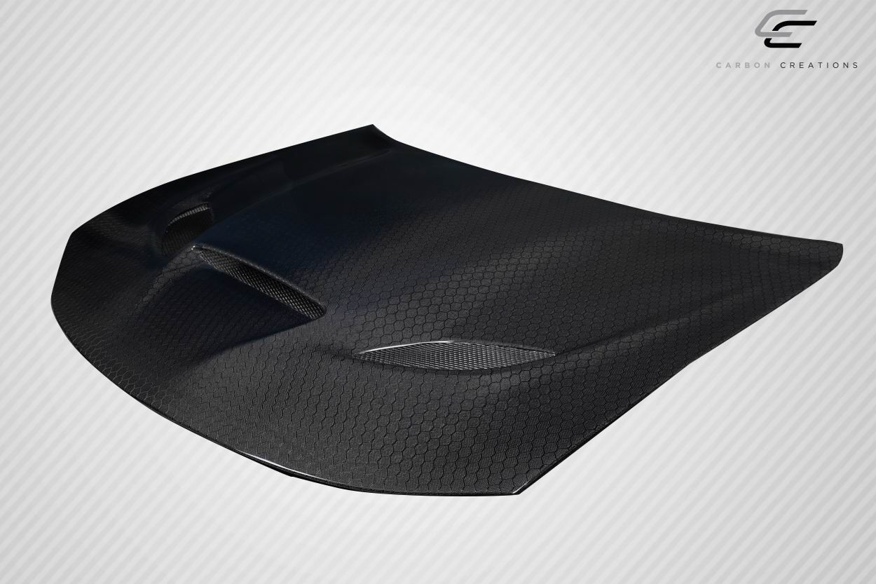 2015-2023 Dodge Charger Carbon Fiber Geo6ix Dritech Hellcat Look Hood - 1 Piece