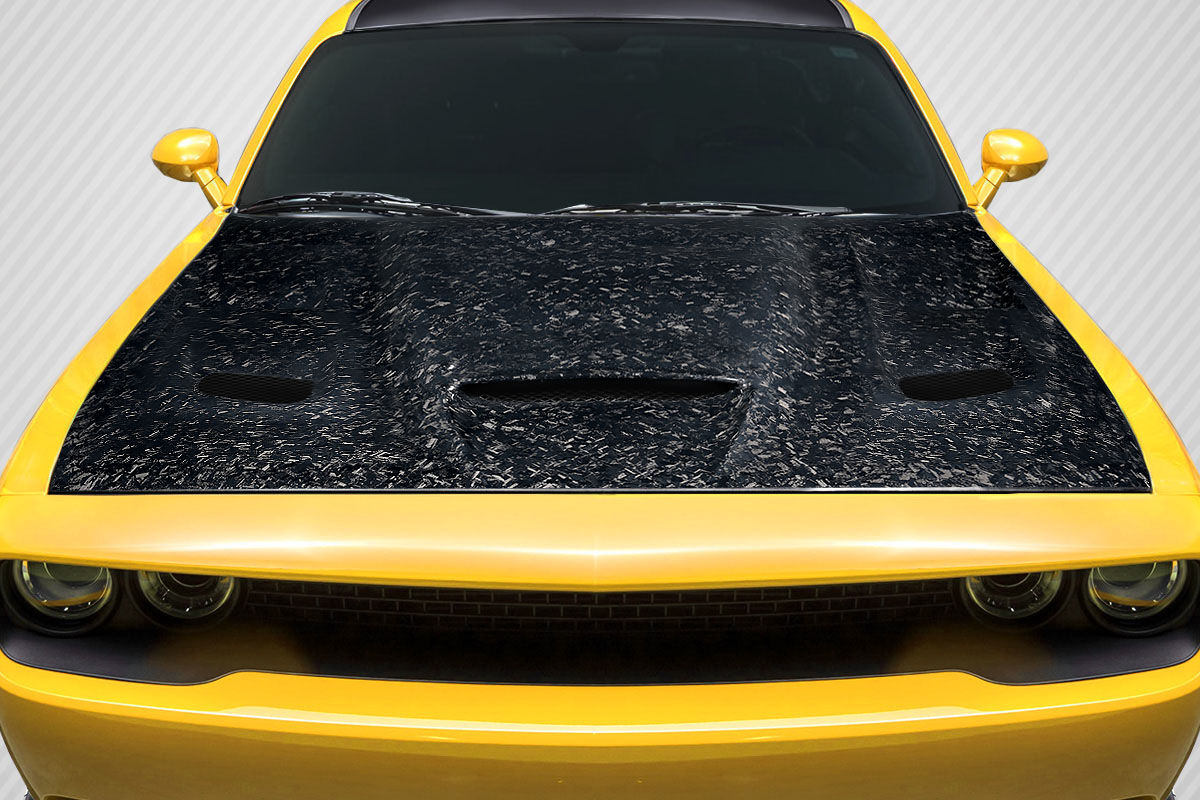 Carbon Creations Hellcat Style Infusion Carbon Fiber Hood for 2008-2023 Dodge Challenger - 119240