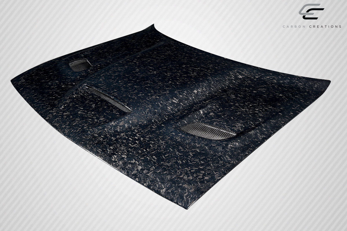 2008-2023 Dodge Challenger Carbon Fiber AeroForge Dritech Hellcat Look Hood - 1 Piece