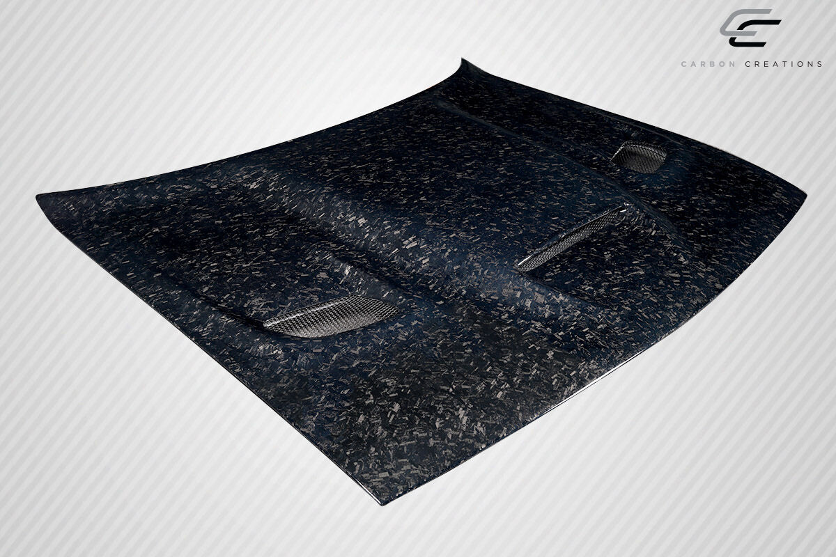 2008-2023 Dodge Challenger Carbon Fiber AeroForge Dritech Hellcat Look Hood - 1 Piece