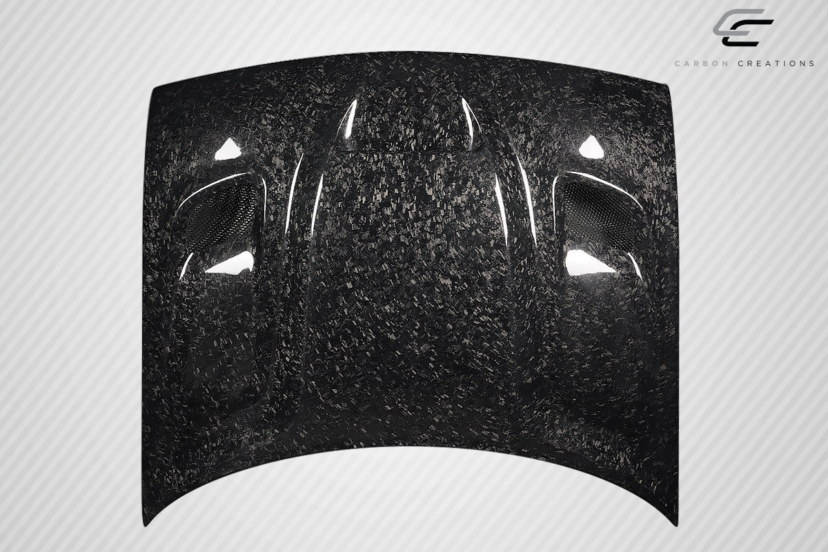 2008-2023 Dodge Challenger Carbon Fiber AeroForge Dritech Hellcat Look Hood - 1 Piece
