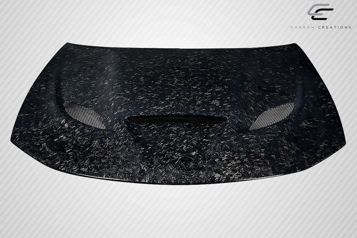 2015-2023 Dodge Charger Carbon Fiber AeroForge Dritech Hellcat Look Hood - 1 Piece