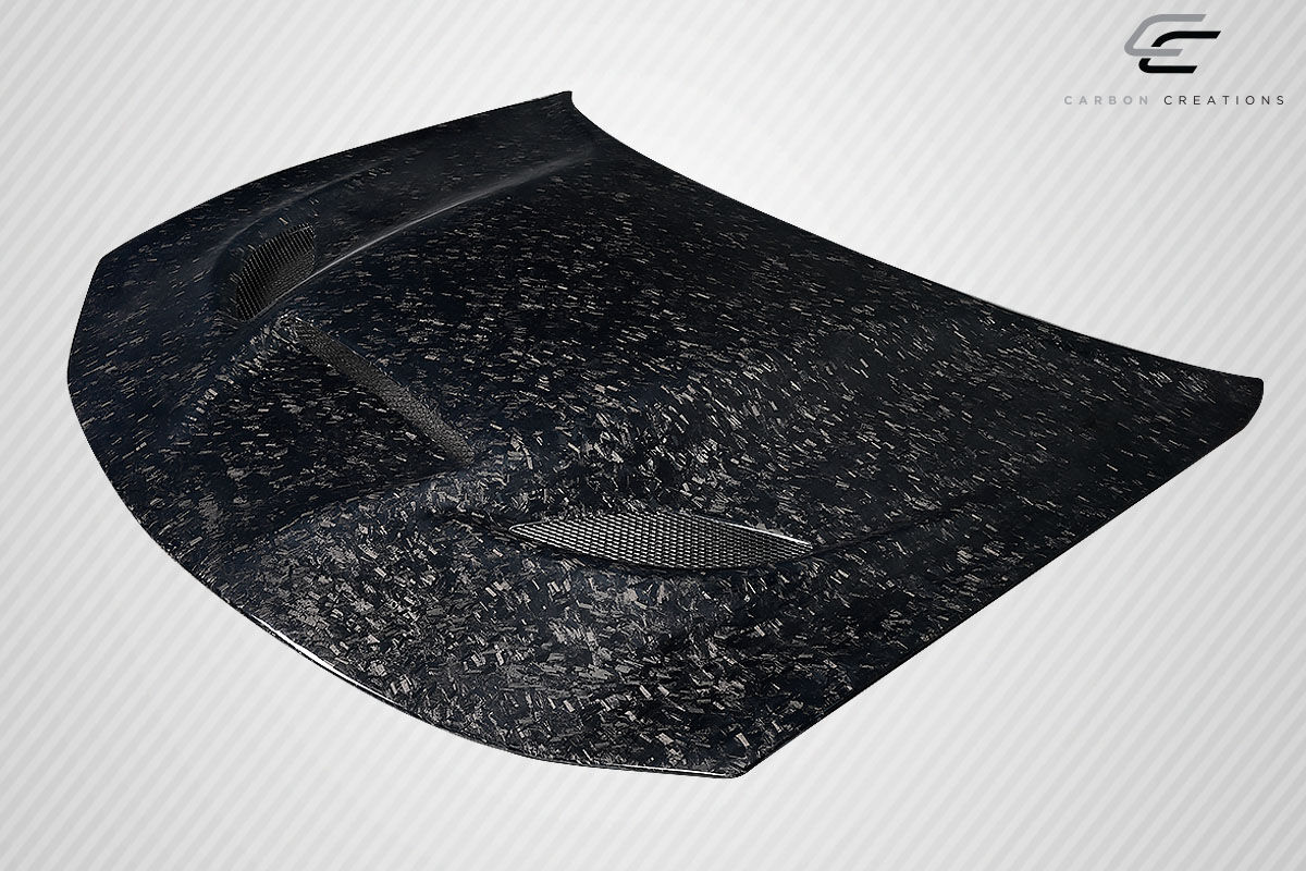 2015-2023 Dodge Charger Carbon Fiber AeroForge Dritech Hellcat Look Hood - 1 Piece