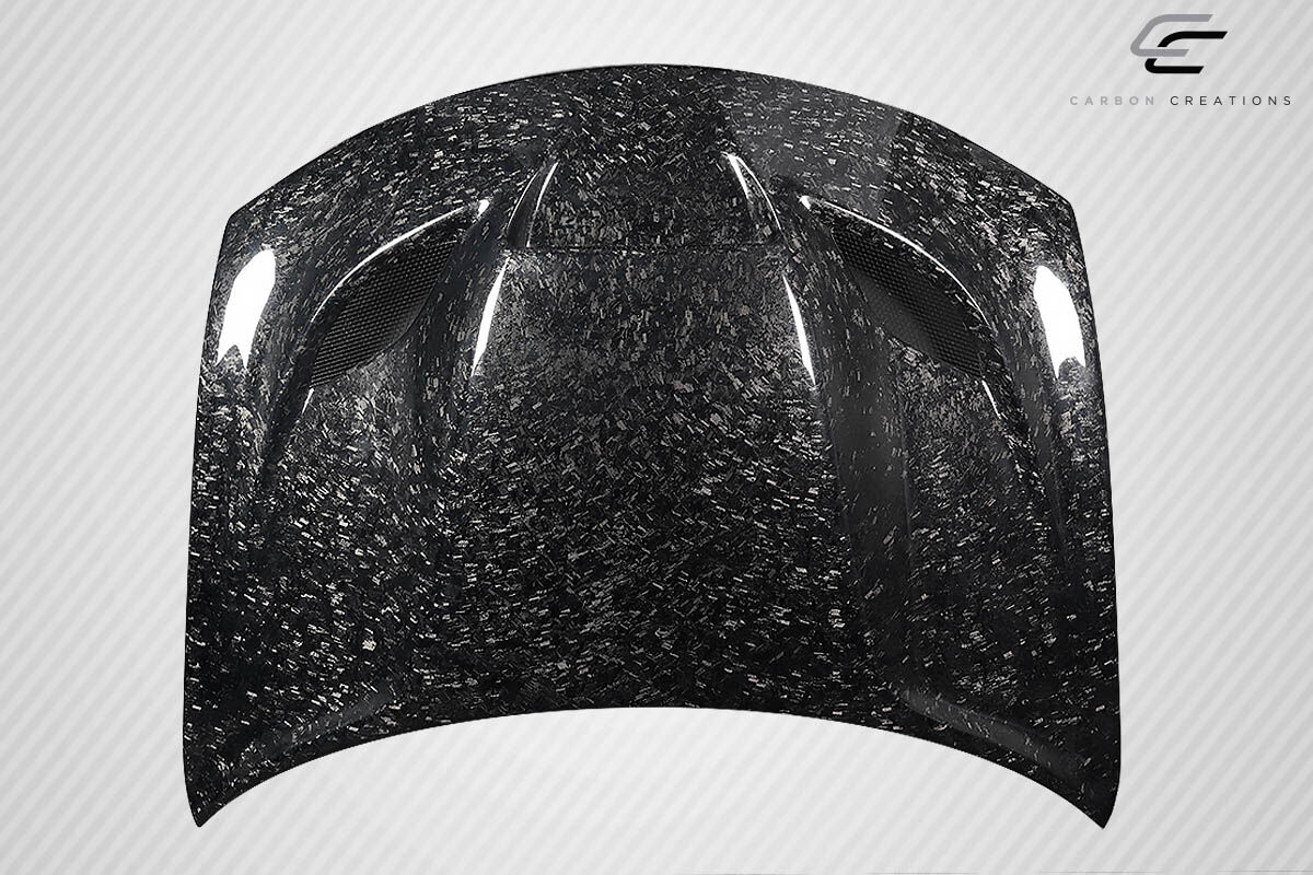 2015-2023 Dodge Charger Carbon Fiber AeroForge Dritech Hellcat Look Hood - 1 Piece