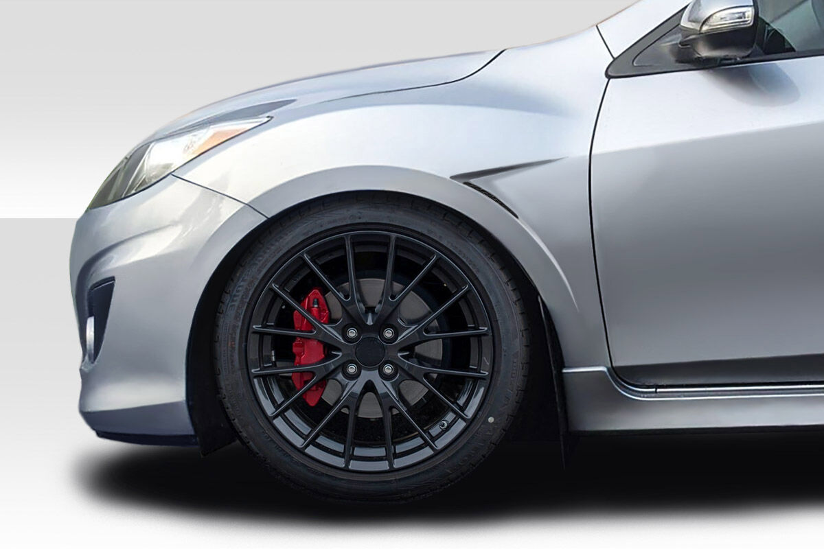Duraflex Evolved Style Fiberglass/FRP Fenders for 2010-2013 Mazda 3 - 119295