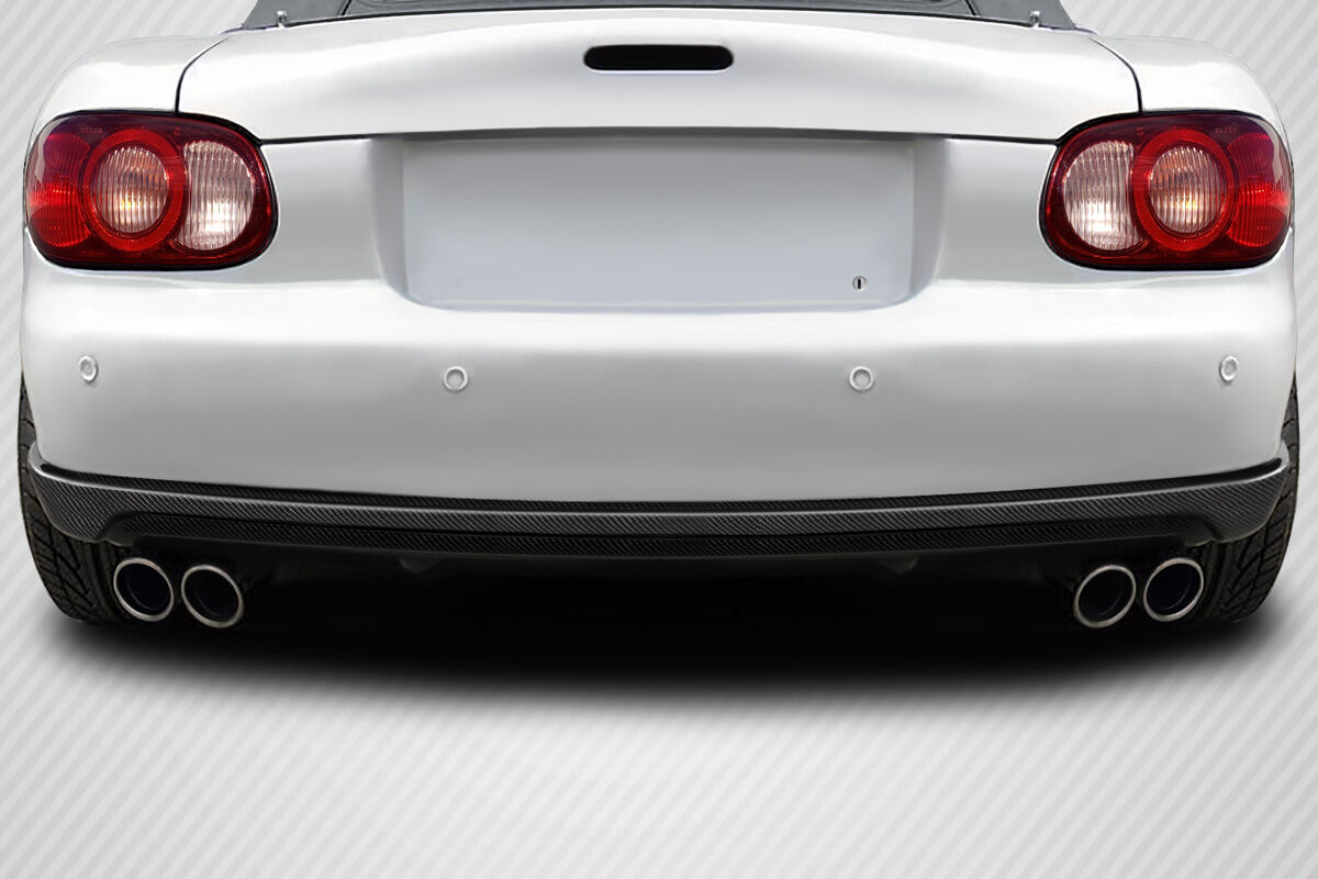Carbon Creations Mazdaspeed Look Style Carbon Fiber Rear Bumper Lip/Add On for 1999-2005 Mazda Miata - 119327
