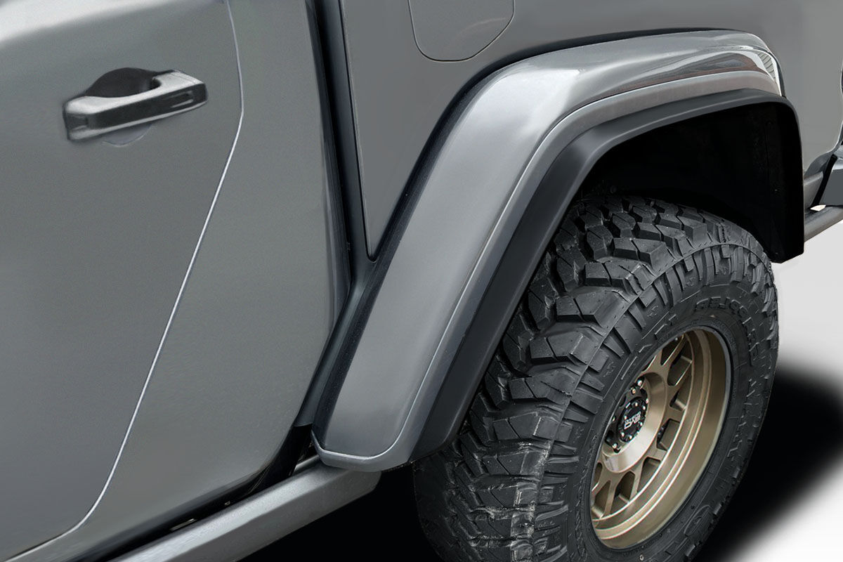 Duraflex Duster Style Fiberglass/FRP Fender Flares for 2020-2023 Jeep Gladiator - 119330