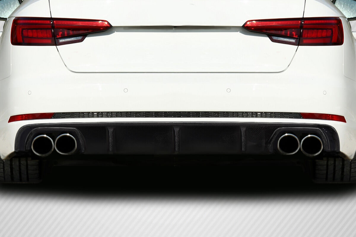Carbon Creations Circuit Style Carbon Fiber Rear Bumper Lip/Add On for 2018-2018 Audi S4 - 119360
