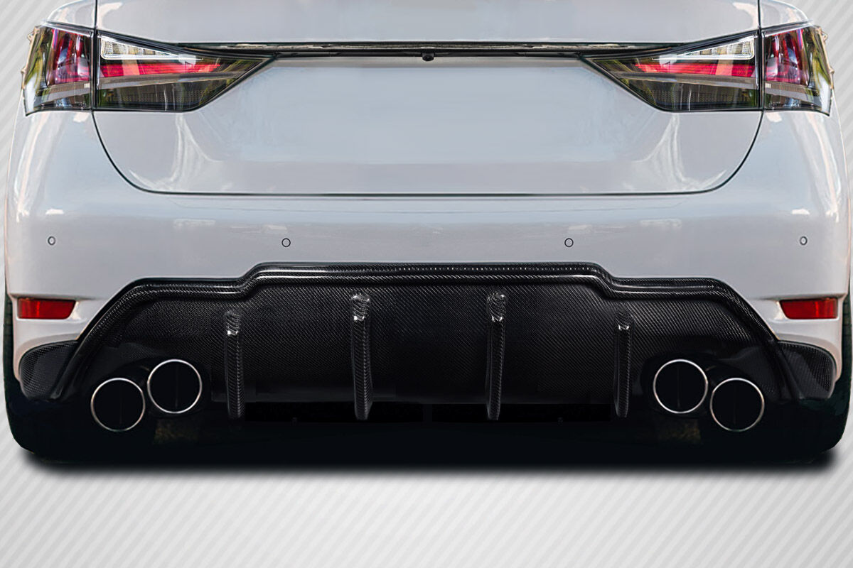 Carbon Creations Tarvo Style Carbon Fiber Rear Bumper Lip/Add On for 2016-2020 Lexus GS - 119368
