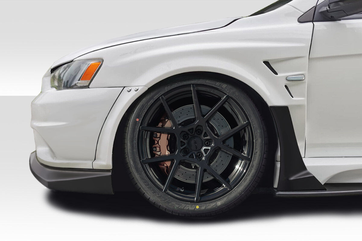 Duraflex Vantix Style Fiberglass/FRP Fenders for 2008-2017 Mitsubishi Lancer - 119372