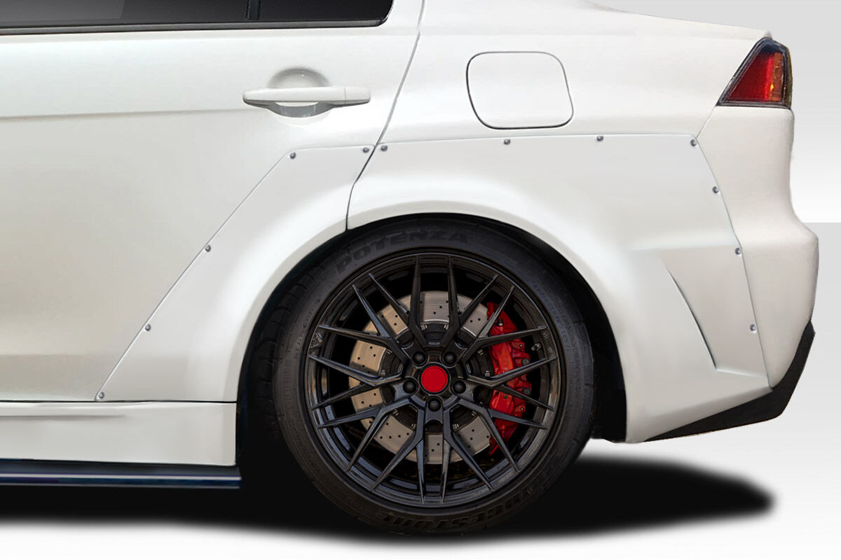 Duraflex Vantix Style Fiberglass/FRP Fenders for 2008-2017 Mitsubishi Lancer - 119380