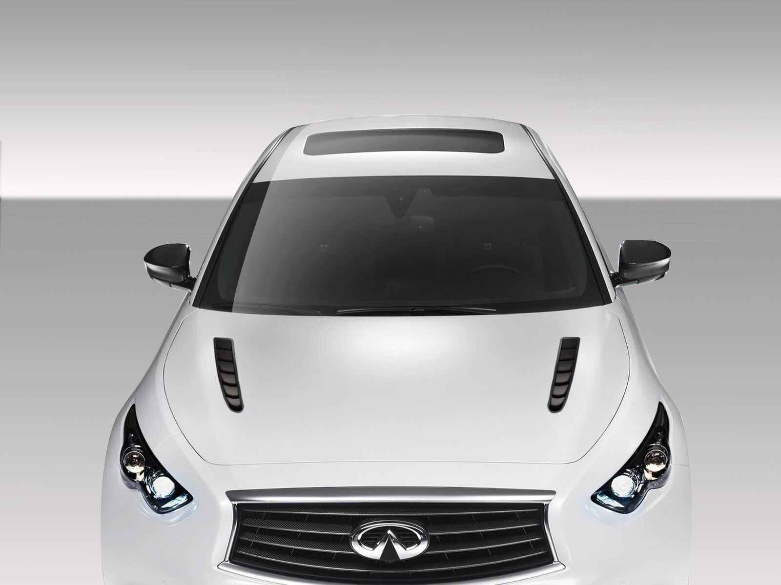 Duraflex CT-R Style Fiberglass/FRP Hood for 2009-2017 Infiniti FX - 119588