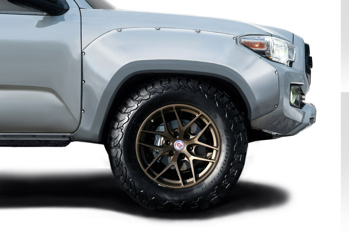 Duraflex Circuit Style Fiberglass/FRP Fender Flares for 2016-2023 Toyota Tacoma - 119817
