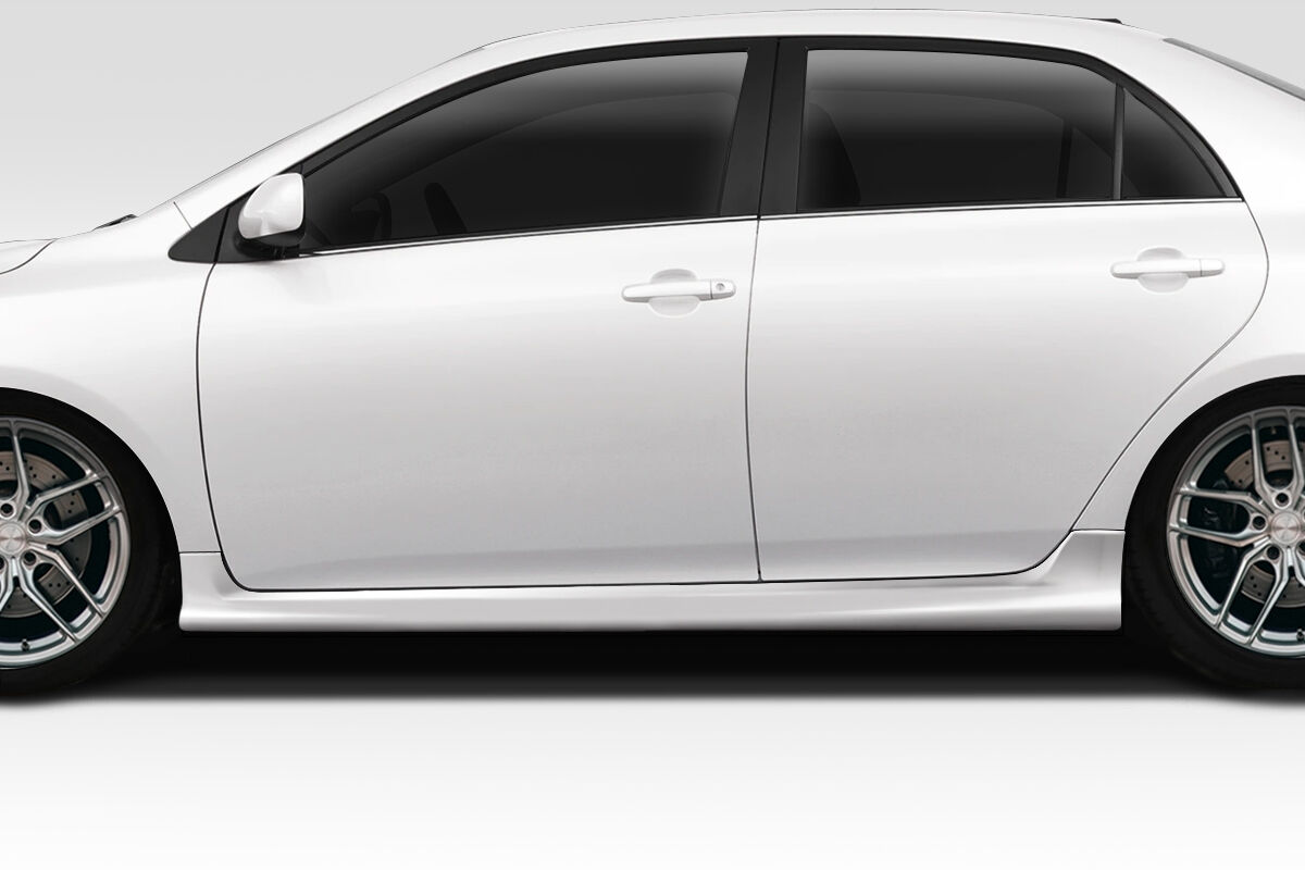 Duraflex CPR Style Fiberglass/FRP Side Skirts for 2009-2013 Toyota Corolla 4DR. - 119851