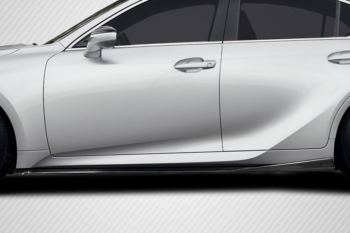Carbon Creations Geisha Style Carbon Fiber Side Skirts for 2021-2023 Lexus IS - 119905