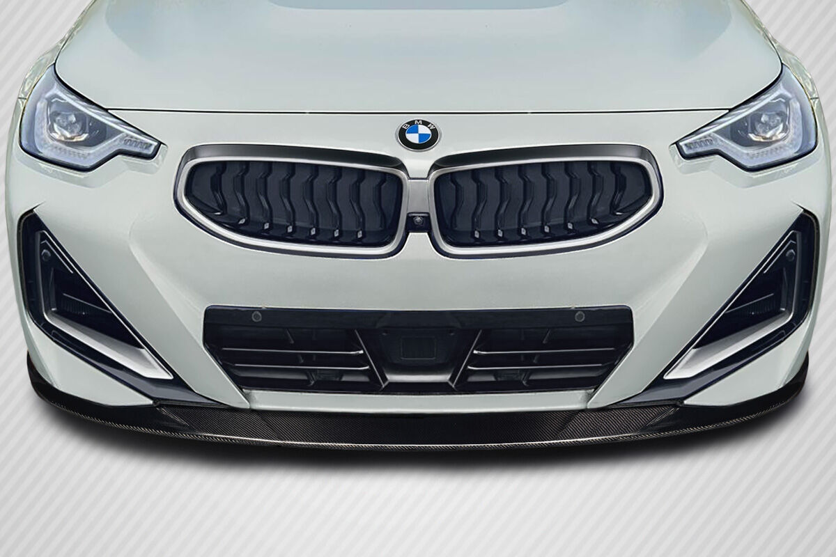 Carbon Creations Euroblitz Style Carbon Fiber Front Bumper Lip/Add On for 2023-2024 BMW 2 Series - 119915