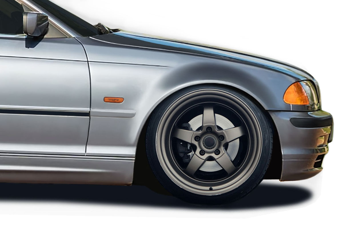 Duraflex Alpine Speed Style Fiberglass/FRP Fenders for 1999-2005 BMW 3 Series 4DR. - 119922
