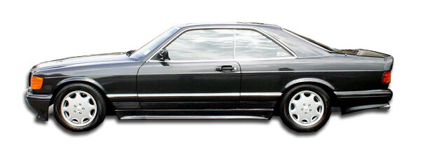 1981-1991 Mercedes S Class W126 2DR Duraflex AMG Look Side Skirts Rocker Panels