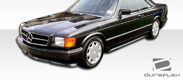 1981-1991 Mercedes S Class W126 2DR Duraflex AMG Look Side Skirts Rocker Panels - 4 Piece