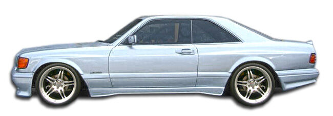 1981-1991 Mercedes S Class W126 2DR Duraflex AMG Look Wide Body Door Caps - 4PC