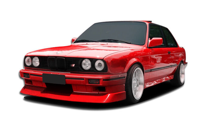 1984-1991 BMW 3 Series E30 2DR 4DR Duraflex Evo Look Front Bumper Cover - 1 Piece