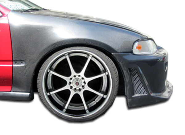 1992-1995 Honda Civic 2DR / HB Carbon Fiber OEM Fenders - 2 Piece - 102840