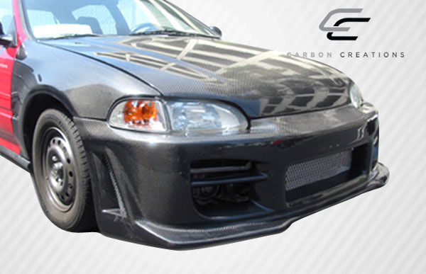 1992-1995 Honda Civic 2DR / HB Carbon Creations OEM Look Hood - 1 Piece