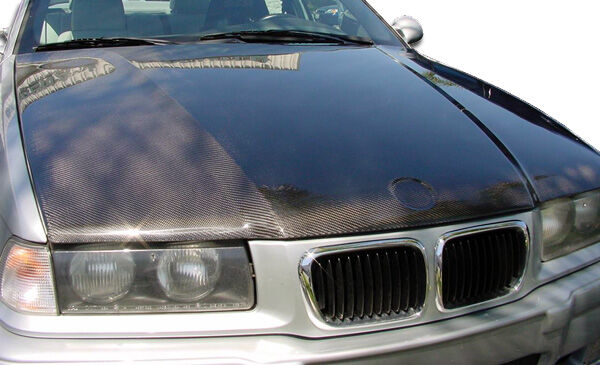 1992-1998 BMW 3 Series M3 E36 2DR Convertible Carbon Fiber OEM Hood - 1 Piece -