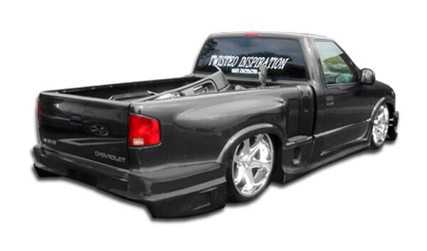 1994-2004 Chevy S-10 Sonoma Step Side Duraflex Drifter Rear Bumper Cover - 1PC -