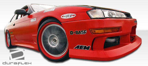 1995-1998 Nissan 240SX S14 Duraflex V-Speed Side Skirts Rocker Panels - 2 Piece