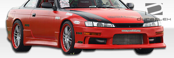 1995-1998 Nissan 240SX S14 Duraflex V-Speed Side Skirts Rocker Panels - 2 Piece