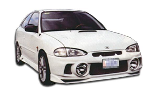 Duraflex Evo Style Fiberglass/FRP Front Bumper for 1995-1999 Hyundai Accent HB. - 101586