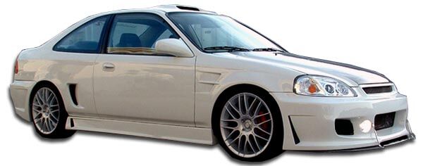 1996-2000 Honda Civic Duraflex B-2 Side Skirts Rocker Panels - 2PC - 105537