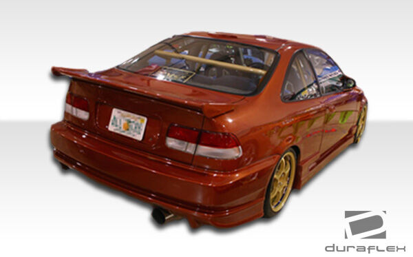 1996-2000 Honda Civic 2DR / HB Duraflex Bomber Side Skirts Rocker Panels - 2 Piece