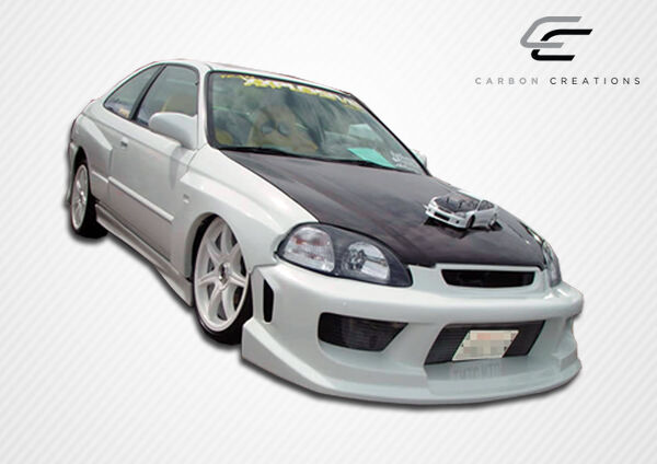 1996-1998 Honda Civic Carbon Creations OEM Look Hood - 1 Piece
