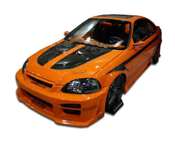 1999-2000 Honda Civic 2DR Duraflex R34 Body Kit - 4PC - 110468