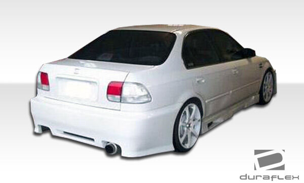 1996-2000 Honda Civic 2dr / 4DR Duraflex Spyder Rear Bumper Cover - 1 Piece