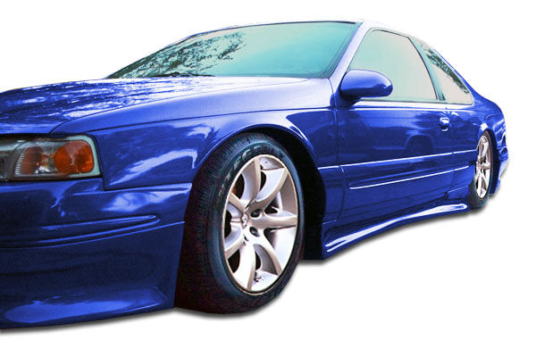 1996-1997 Ford Thunderbird Mercury Cougar Duraflex Racer Side Skirts Rocker Pane