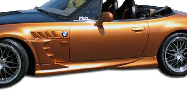 1996-2002 BMW Z3 E36/7 4 cyl Duraflex Vader Side Skirts Rocker Panels - 4PC - 10