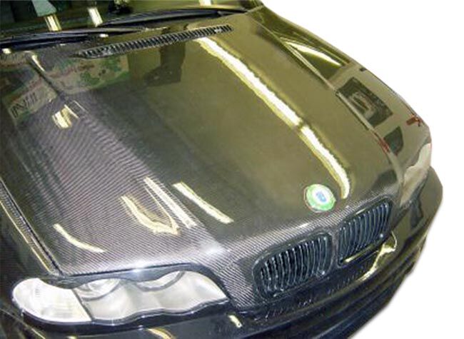 1999-2001 BMW 3 Series E46 4DR Carbon Fiber OEM Hood - 1 Piece - 102590