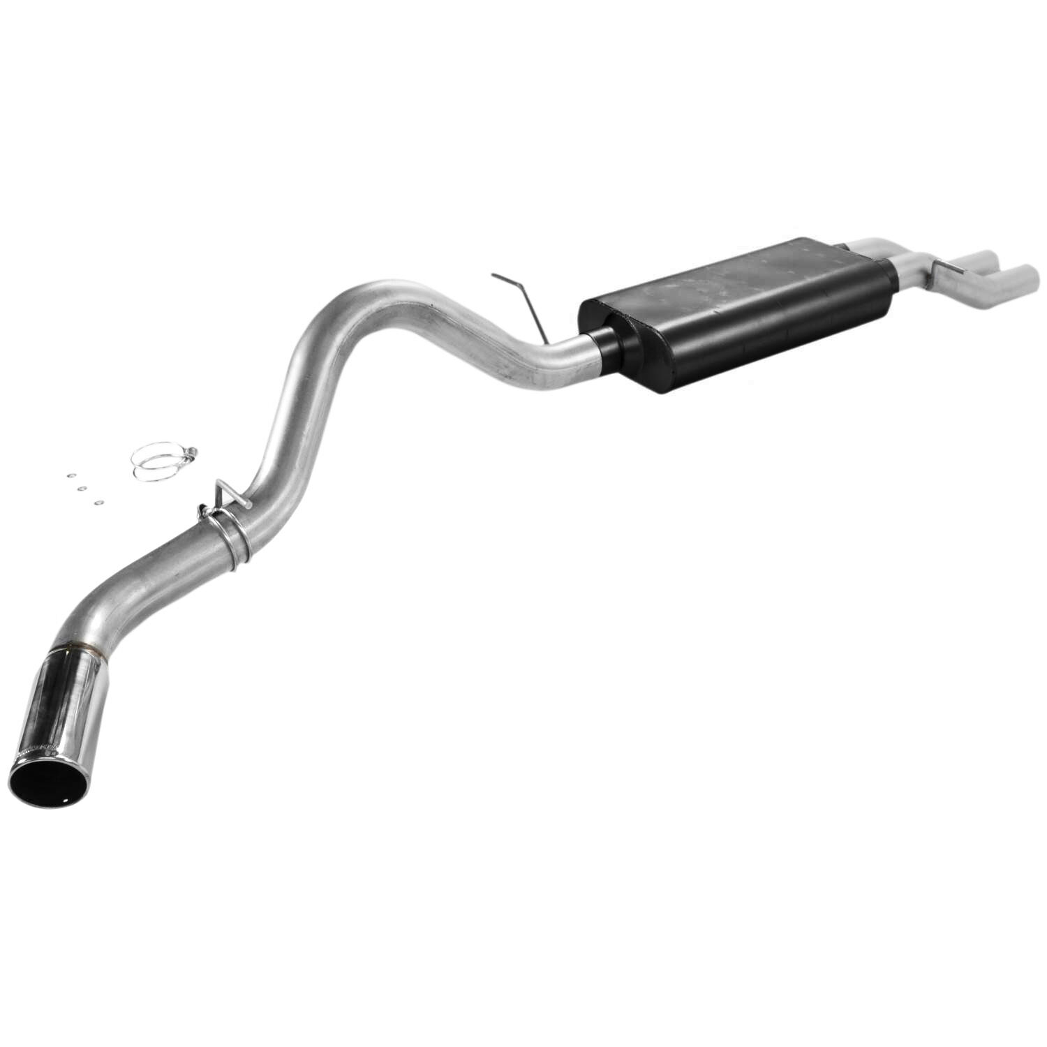 2001-2003 GMC Sierra 1500 HD SLE/SLT 6.0L 4DR Crew Cab Flowmaster American Thunder Cat-Back Exhaust 78.0 inch Bed - 17350