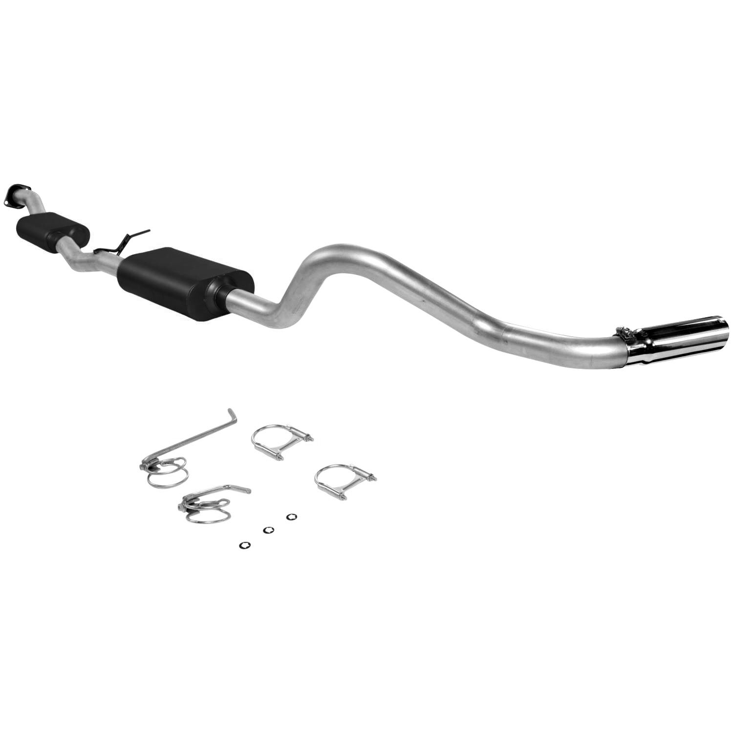 2004 Chevrolet Silverado 1500 Z71/ 4.3L/4.8L 4DR EXT Cab Flowmaster Force II Cat-Back Exhaust 78.0 inch Bed