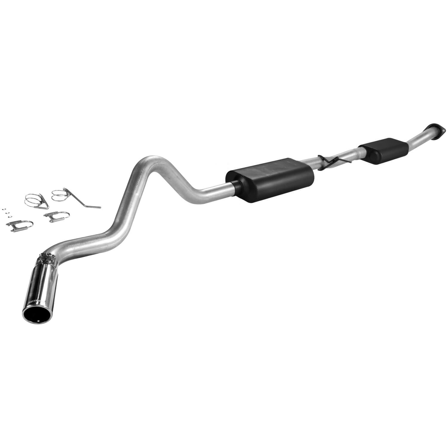 2004 Chevrolet Silverado 1500 Z71/ 4.3L/4.8L 4DR EXT Cab Flowmaster Force II Cat-Back Exhaust 78.0 inch Bed - 17362