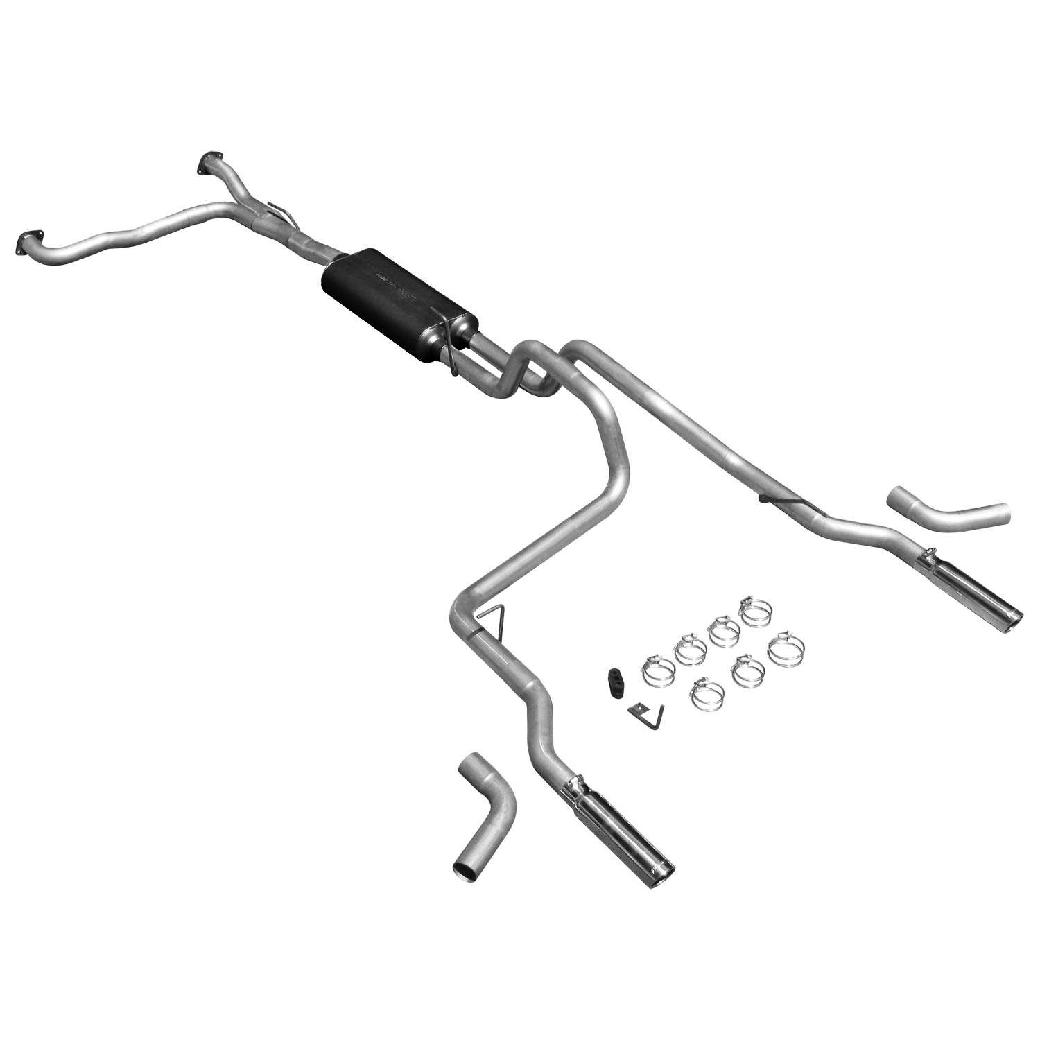 2004-2008 Nissan Titan LE 5.6L 4DR Crew Cab Flowmaster American Thunder Cat-Back Exhaust 78.9 inch Bed - 17406