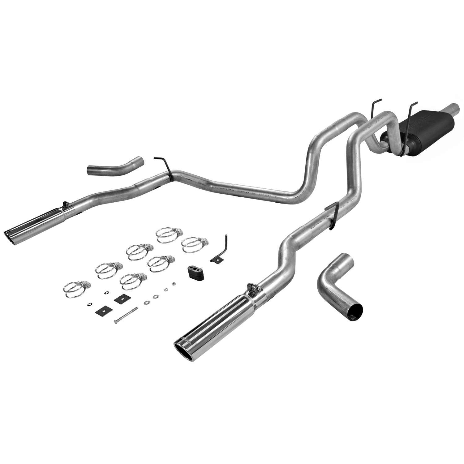 2006-2007 Dodge Ram 1500 SLT/ST/TRX4 4.7L 2DR STD Cab Flowmaster American Thunder Cat-Back Exhaust 76.3 inch Bed - 17424