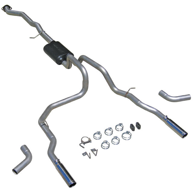 1999-2006 GMC Sierra 1500 5.3L EXT Cab Flowmaster American Thunder Cat-Back Exhaust 78.0 inch Bed - 17428