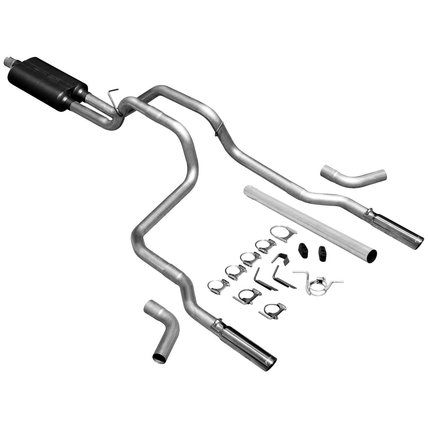 2000-2001 Dodge Ram 1500 5.2L/5.9L Flowmaster American Thunder Cat-Back Exhaust - 17429